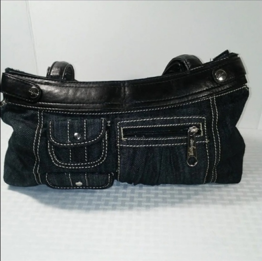Dark denium thirty one skirt purse